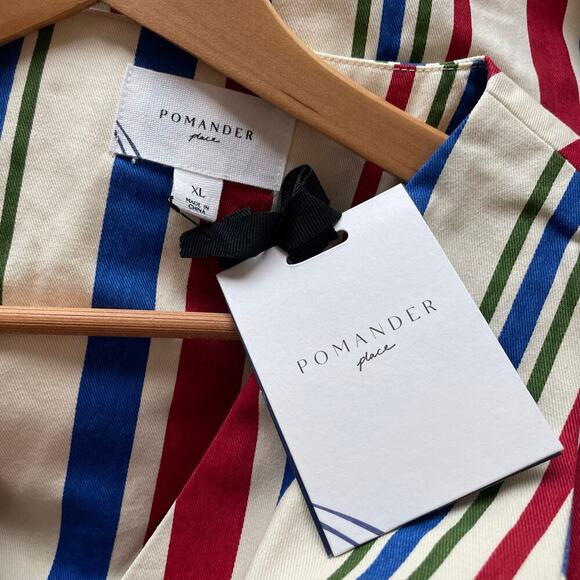 Pomander Place Americana Stripe Kira Dress Sleeveless Mini Size XL NEW - Picture 6 of 8